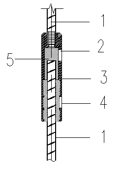 Half grouting sleeve connection Half grouting sleeve connection